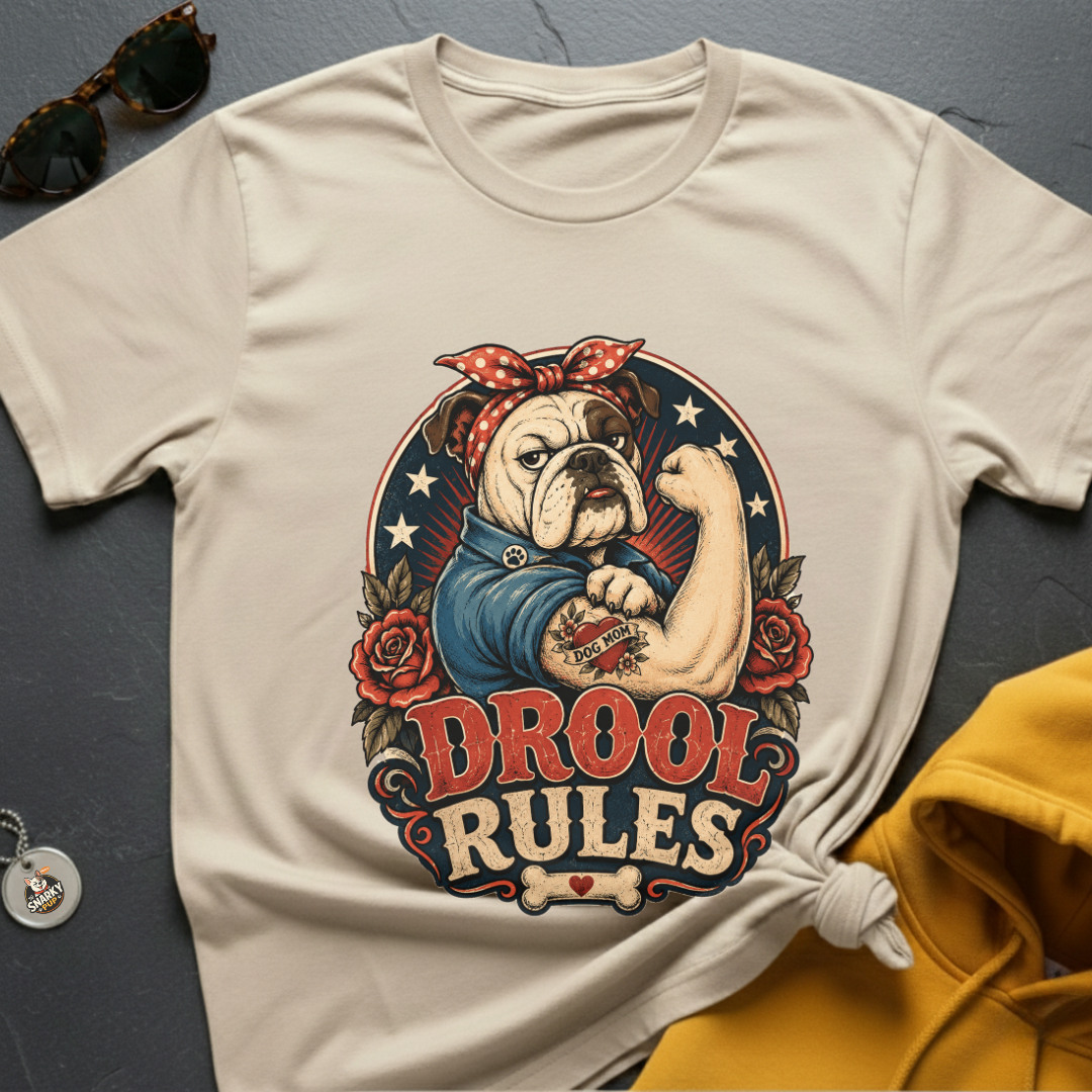 Bulldog Drool Rules T-Shirt