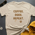 Coffee Dogs Repeat T-Shirt