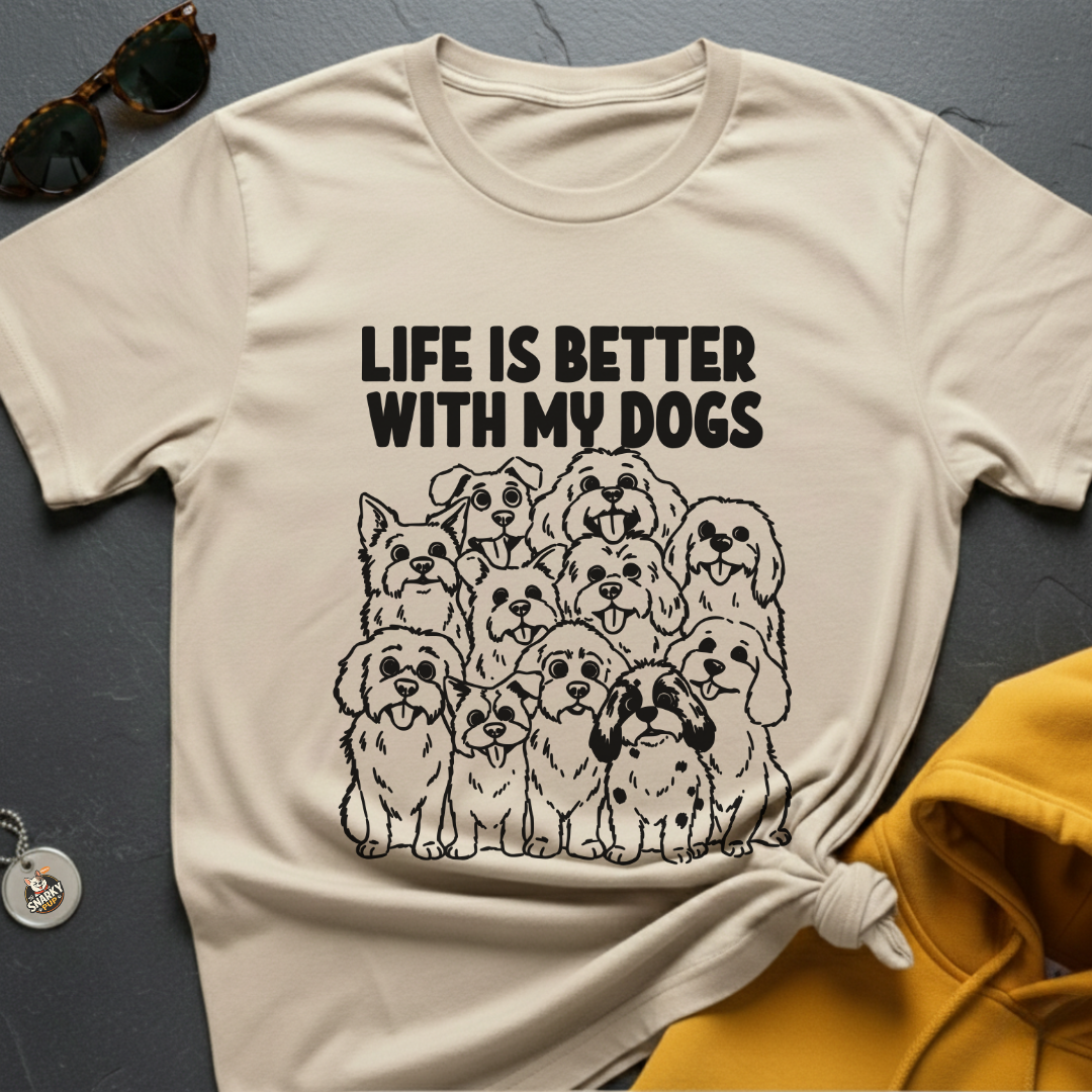 Better With Dogs-Shirt