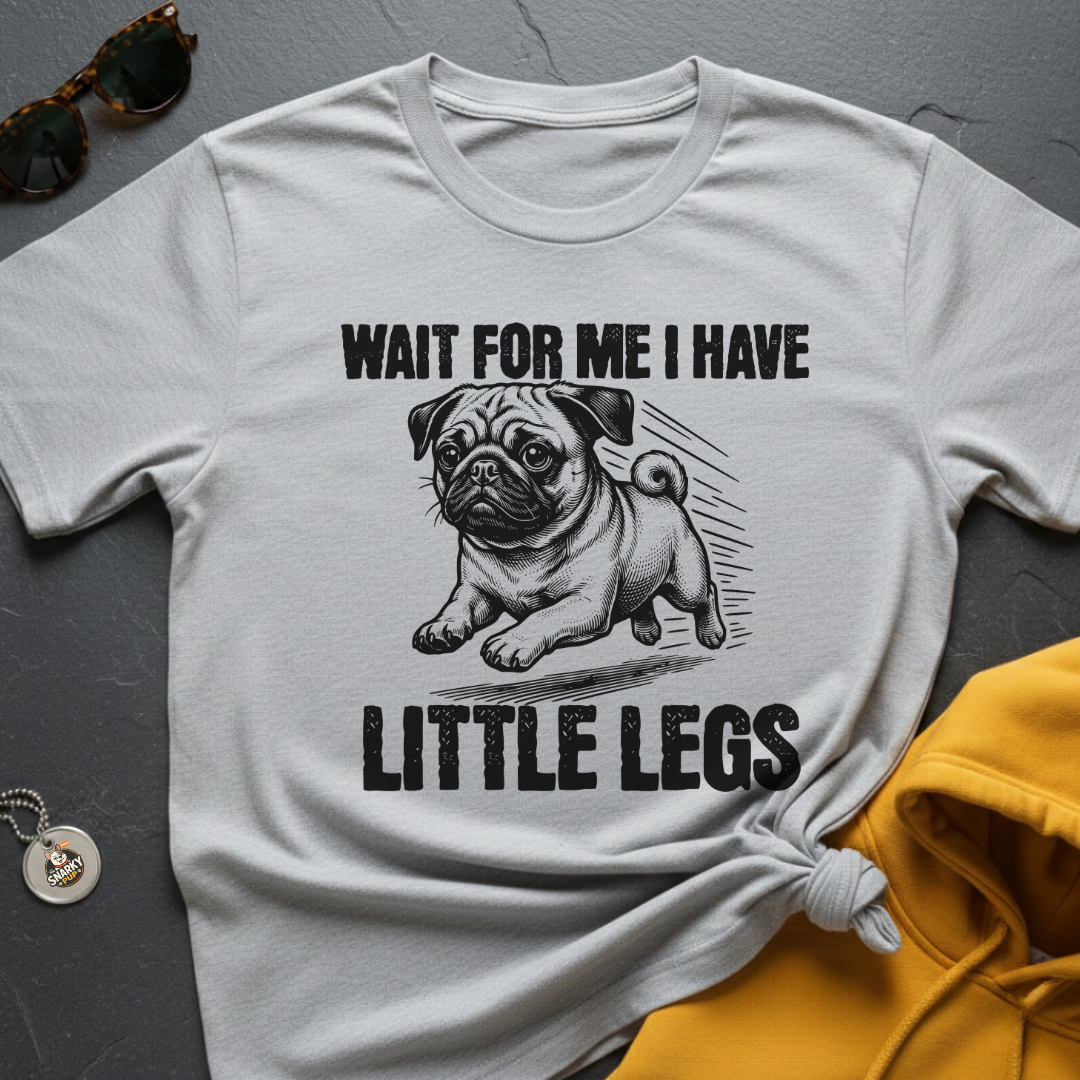 Little Legs Pug T-Shirt