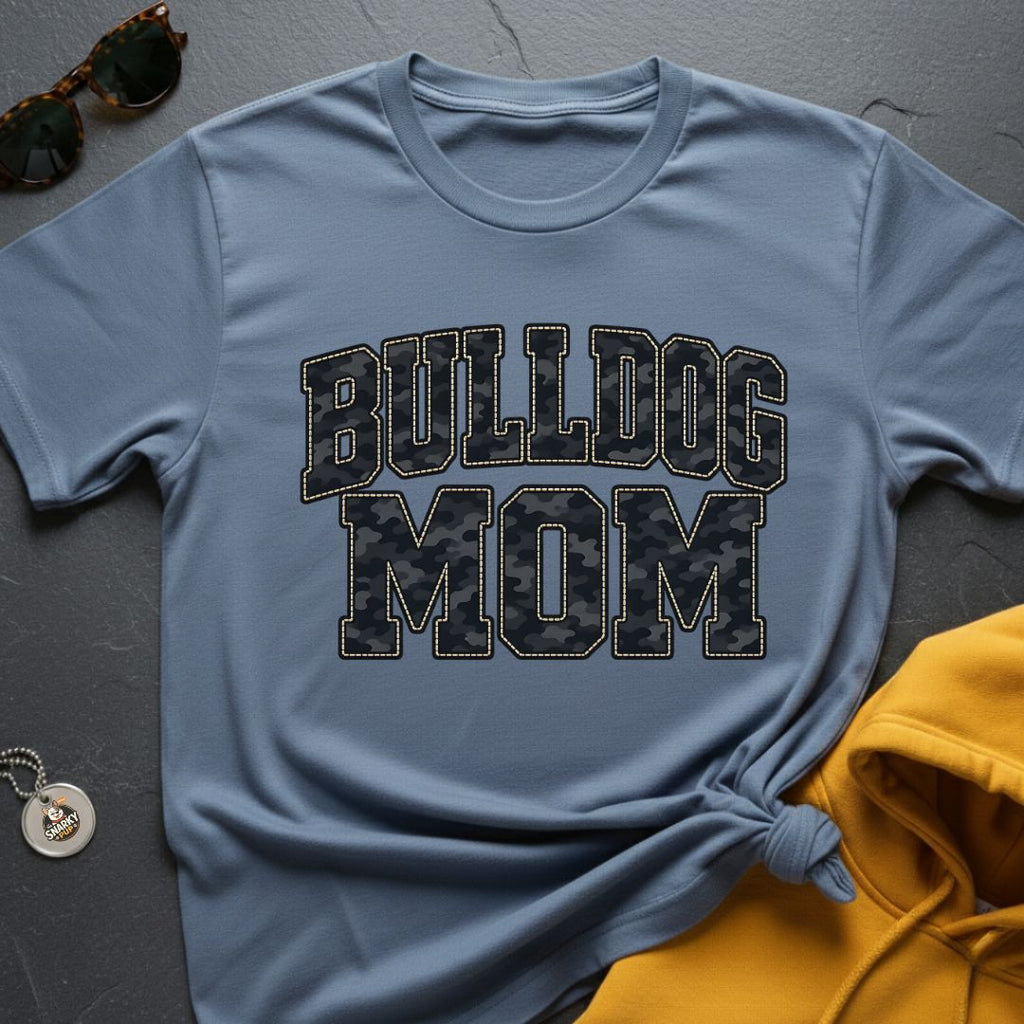 Shadow Bulldog Mom T-Shirt