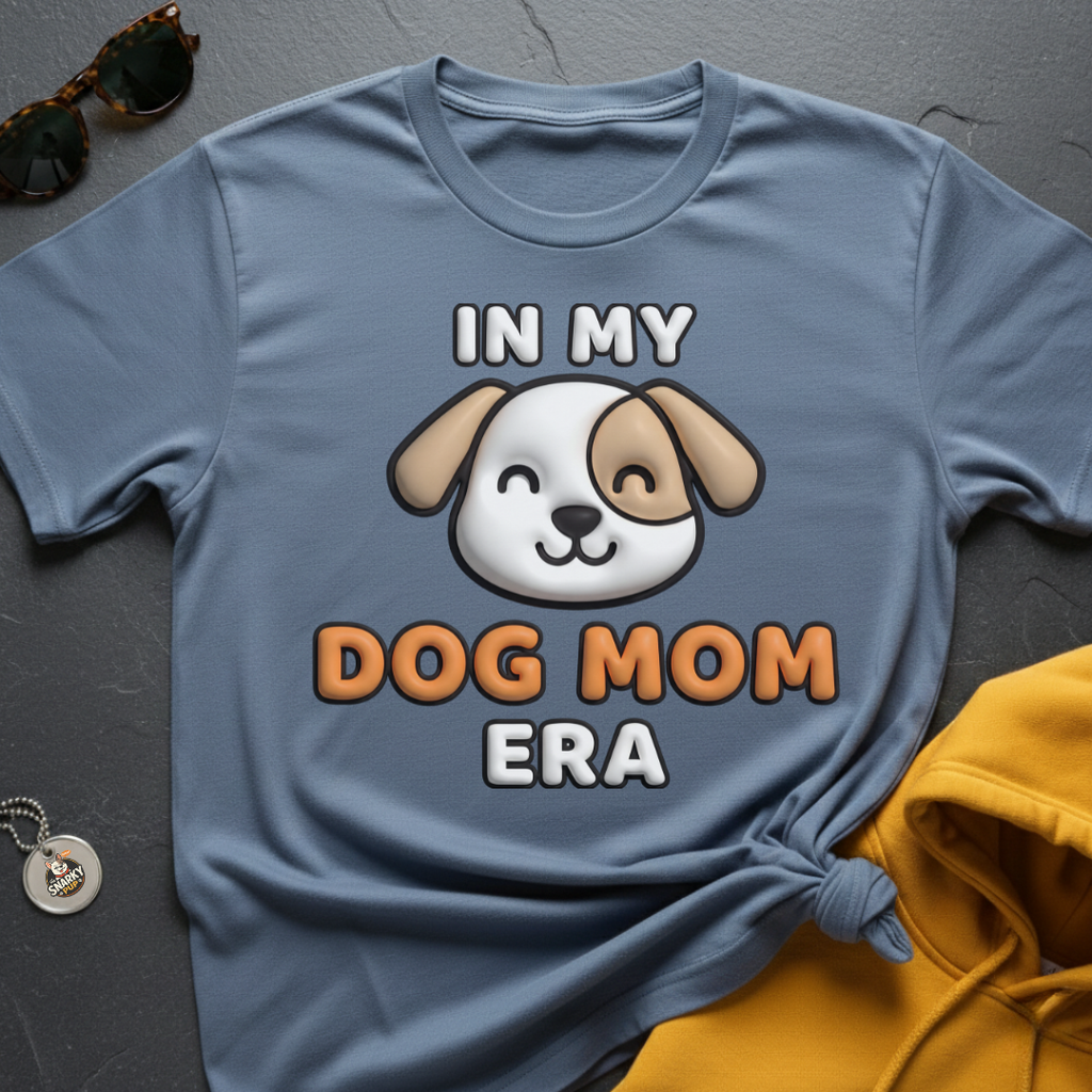 Dog Mom Era Faux Puff T-Shirt