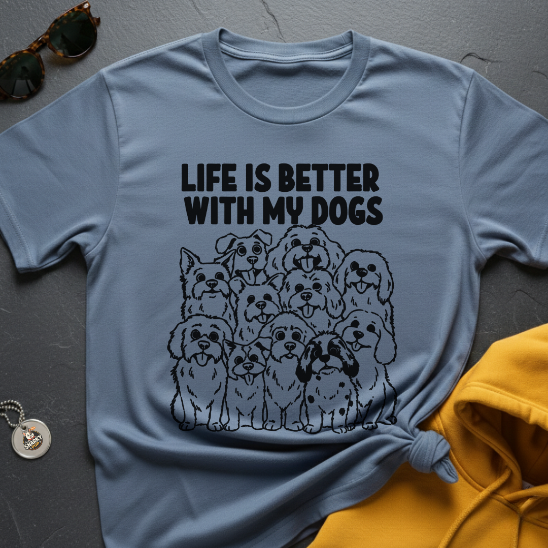 Better With Dogs-Shirt