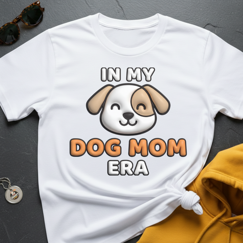 Dog Mom Era Faux Puff T-Shirt