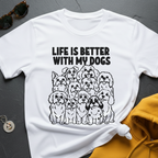 Better With Dogs-Shirt